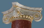 Scagliola column capital with gilded details ( 4 / 7 )