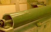 Manufacture of scagliola column 