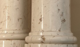 Beige of Ioannina scagliola columns